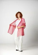 Apaszki i szaliki damskie - Alpaka lekki szal-etola - Brudny róż - miniaturka - grafika 1