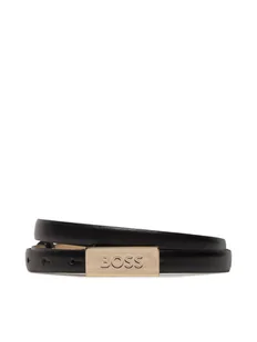 Boss Pasek Damski Amber Belt 50465885 Czarny - Paski - miniaturka - grafika 1