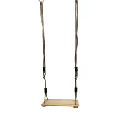 Place zabaw - Huśtawka z drewna litego z linami 1,8 m - miniaturka - grafika 1