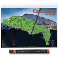 Przewodniki - Mapa Zdrapka Karkonosze polskie - miniaturka - grafika 1