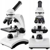 Mikroskopy i lupy - Qiktech Mikroskop Naukowy Edukacyjny Szkolny Mikro Makro 40-640X - miniaturka - grafika 1