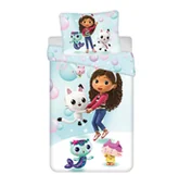 Pościel dla dzieci - KOMPLET POŚCIELI DZIECIĘCEJ KOCI DOMEK GABI  140 X 200 cm Bawełniana Gabby's Dollhouse - miniaturka - grafika 1