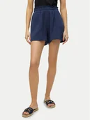 Spodenki damskie - Vero Moda Szorty materiałowe Natali 10279687 Niebieski Baggy Fit - miniaturka - grafika 1