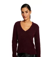 Swetry damskie - Morgan 212 Moove1 Sweter damski, Czerwony aksamit., XS - miniaturka - grafika 1
