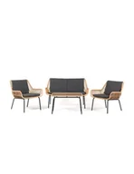 Meble ogrodowe - Komplet mebli ogrodowych TILBURG 2x fotel + sofa + stolik kawowy Meven - miniaturka - grafika 1