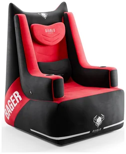 Diablo X-Bager Czarno-Czerwony Fotel dmuchany - Fotele gamingowe - miniaturka - grafika 1