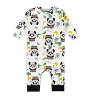 Pajacyki dla niemowląt - Ewa Collection, Pajac niemowlęcy, Panda, rozmiar 68 - miniaturka - grafika 1