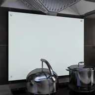 Akcesoria i części AGD - vidaXL Panel ochronny do kuchni, biały, 80x60 cm, szkło hartowane - miniaturka - grafika 1