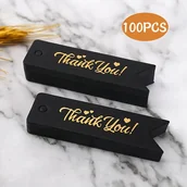 Inne - 100 szt. zawieszek z podziękowaniami: Spersonalizowane zawieszki do prezentów z jaskółczym ogonem do rękodzieła, majsterkowania i świątecznego - miniaturka - grafika 1