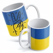 Kubki - Kubek Flaga Ukrainy Victoria solidarni - miniaturka - grafika 1