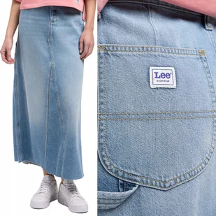 Lee CARPENTER SKIRT WORKWEAR In Tranquility DŁUGA JEANSOWA SPÓDNICA W29 - Spódnice Lee CARPENTER SKIRT WORKWEAR In Tranquility DŁUGA JEANSOWA SPÓDNICA W29 - Spódnice - miniaturka - grafika 1