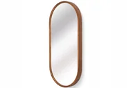 Lustra - Lustro łazienkowe ścienne LEJA owalne drewniane RUSTIKAL 100x38 STYLOWE - miniaturka - grafika 1