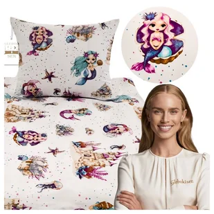 Pościel Dziecięca 100x160 + 50x60 Syrenki Produkt Polski Wysoka Jakość - Pościel dla dzieci - miniaturka - grafika 1