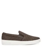 Trampki damskie - MICHAEL Michael Kors Tenisówki Keaton Slip On 43F7KTFP1B Brązowy - miniaturka - grafika 1