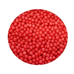 POSYPKA PEREŁKI GROSZKI CUKROWE czerwone 4mm 50g - Dodatki do ciast w proszku - miniaturka - grafika 1