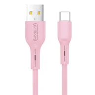 Kable USB - Kabel USB Joyroom USB-A - microUSB 1 m Różowy - miniaturka - grafika 1