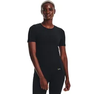 Koszulki i topy damskie - Damska Koszulka z krótkim rękawem UNDER ARMOUR UA RUSH SEAMLESS SS 1373929-001 – Czarny - miniaturka - grafika 1