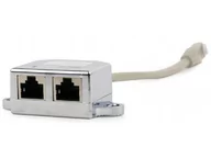 Kable miedziane - Gembird Adapter rozdzielacz LAN NCA-SP-02 RJ-45 na 2xRJ-45 FTP 2 urządzenia na 1 kablu SPGGOKGF0010 - miniaturka - grafika 1