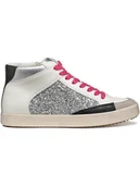 Trampki damskie - Geox Sneakersy "Blomiee" w kolorze srebrno-czarno-kremowym - miniaturka - grafika 1