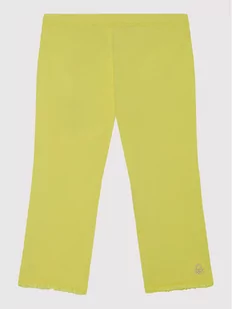 Benetton United Colors Of Legginsy 3MT1I0820 Żółty Slim Fit - Spodnie i spodenki dla dziewczynek - miniaturka - grafika 1