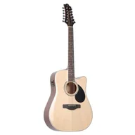 Gitary elektryczne - Samick GD 112 SCE NAT gitara elektroakustyczna, dwunastostrunowa - miniaturka - grafika 1
