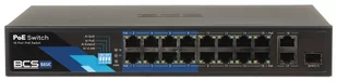 SWITCH POE BCS-B-SP1602G-1SFP 16-PORTOWY SFP BCS BASIC - Switche - miniaturka - grafika 1