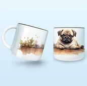 Kubki - Kubek z Psem Mopsem - miniaturka - grafika 1