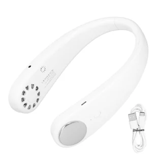 Wentylator na szyję bezłopatkowy, interfejs audio Bluetooth 3,5 mm, zestaw głośnomówiący - Akcesoria i części AGD - miniaturka - grafika 1