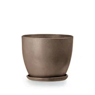 Donice - Doniczka klasik 3 brąz struktura 18 x 14 cm - miniaturka - grafika 1