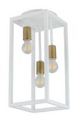 Lampy sufitowe - Sigma Sufitowa LAMPA loft VIGO 32226 prostokątna OPRAWA klatka plafon metalowy biały złoty 32226 - miniaturka - grafika 1