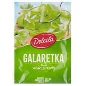 Galaretki - Delecta Galaretka smak agrestowy 70 g - miniaturka - grafika 1