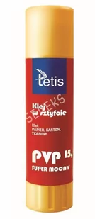 Tetis Klej w sztyfcie typu PVP - 15g AA479TET - Przybory szkolne - miniaturka - grafika 1
