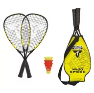 Badminton - Talbot Torro Speed-zestaw do badmintona Speed 4400, 2 poręczna aluminiowa-rackets 54,5 cm, 3 windstabile sprężyny piłek, w 3/4 Bag, żółto-czarna,,,,, 490114 490114 - miniaturka - grafika 1