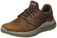 Trampki męskie - Skechers Męskie trampki Delson 3.0 Ezra, Ciemnobrązowa skóra W Mesh, 42 EU - miniaturka - grafika 1