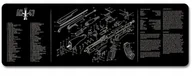 Podkładki pod mysz - DUŻA PODKŁADKA OCHRONNA NA BIURKO MATA BROŃ AK-47 - miniaturka - grafika 1