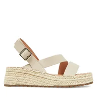 Espadryle damskie - Sandały DeeZee RS07-24 Beżowy - miniaturka - grafika 1