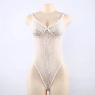 Body - Body koronkowe transparentne - miniaturka - grafika 1
