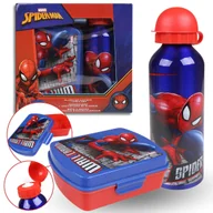 Bidony dla dzieci - MARVEL SpiderMan zestaw bidon 500ml + pudełko śniadaniowe, lunchbox - miniaturka - grafika 1