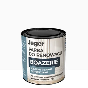 Farba do renowacji boazerii Biały mat 0.5 l Jeger - Farby wewnętrzne - miniaturka - grafika 1