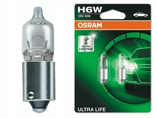 Osram Żarówka H6W Ultra Life 4 Lata Gwarancji - Żarówki samochodowe - miniaturka - grafika 1