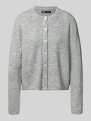 Swetry damskie - Kurtka z dzianiny o luźnym kroju z listwą guzikową model ‘SIMONI’ - miniaturka - grafika 1