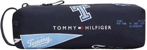 Tommy Hilfiger Unisex Kids TH ESSENTIAL DRUKOWANY Piórnik AU0AU01987 Inne małe akcesoria, niebieski (Space Blue All Over Print), OS, Niebieski (kosmiczny niebieski nadruk na całej powierzchni),