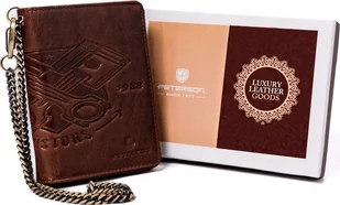 Peterson Skórzany portfel męski na zamek Peterson NoSize - Portfele - miniaturka - grafika 1