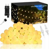 Girlandy - Girlanda Lampki Zewnętrzne Ogrodowe 100LED Białe Ciepłe 25m IP44 230V - miniaturka - grafika 1