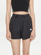 Spodenki damskie - adidas Szorty sportowe Future Icons 3-Stripes IP1568 Czarny Loose Fit - miniaturka - grafika 1