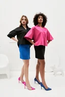 Spódnice - Spódniczka mini z paskiem-S - miniaturka - grafika 1