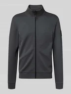 Bluzy męskie - Bluza rozpinana o kroju regular fit z mieszanki bawełny - miniaturka - grafika 1