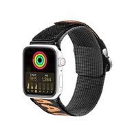 Akcesoria do smartwatchy - Dux Ducis Strap (Outdoor  Version) pasek Apple Watch Ultra, SE, 8, 7, 6, 5, 4, 3, 2, 1 (49, 45, 44, 42  mm) nylonowa opaska bransoleta czarno-pomarańczowy - miniaturka - grafika 1