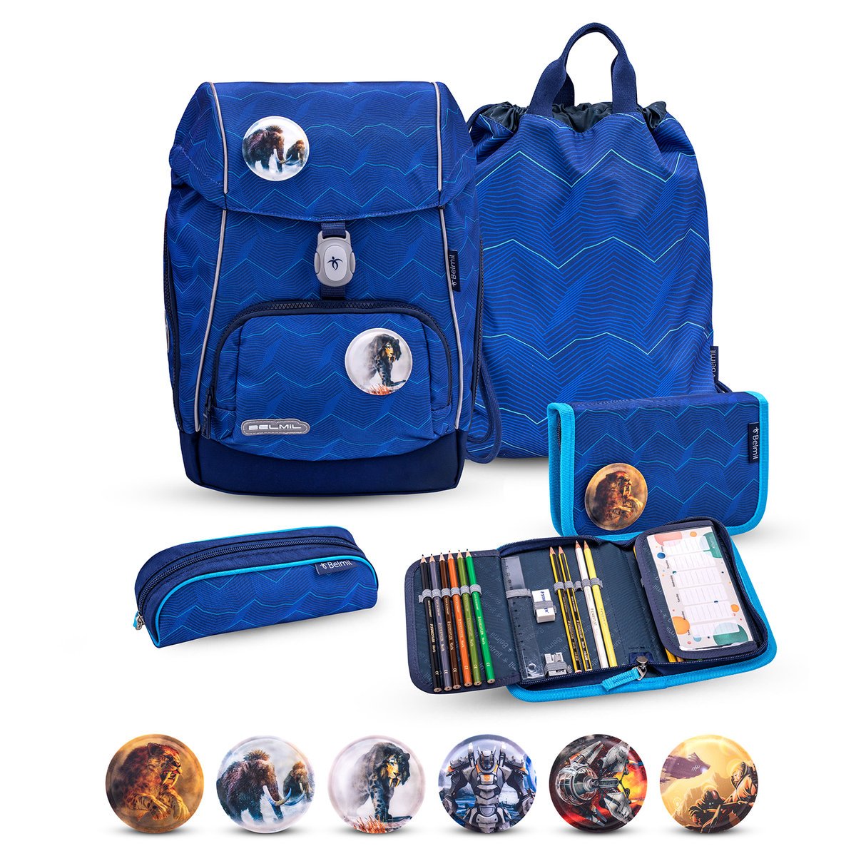 Zestaw szkolny Premium Comfy Plus Estate Blue, 5-częściowy