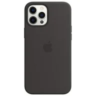 Etui i futerały do telefonów - Etui Apple MHLG3ZE/A iPhone 12 Pro Max 6.7" MagSafe czarny/black Silicone Case - miniaturka - grafika 1